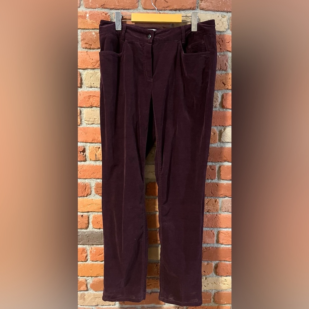 Steilmann “Betty” Corduroy Pants Burgundy Size 12 (EU 44)